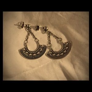 James Avery Beaded Crescent ear post *RETIRED*